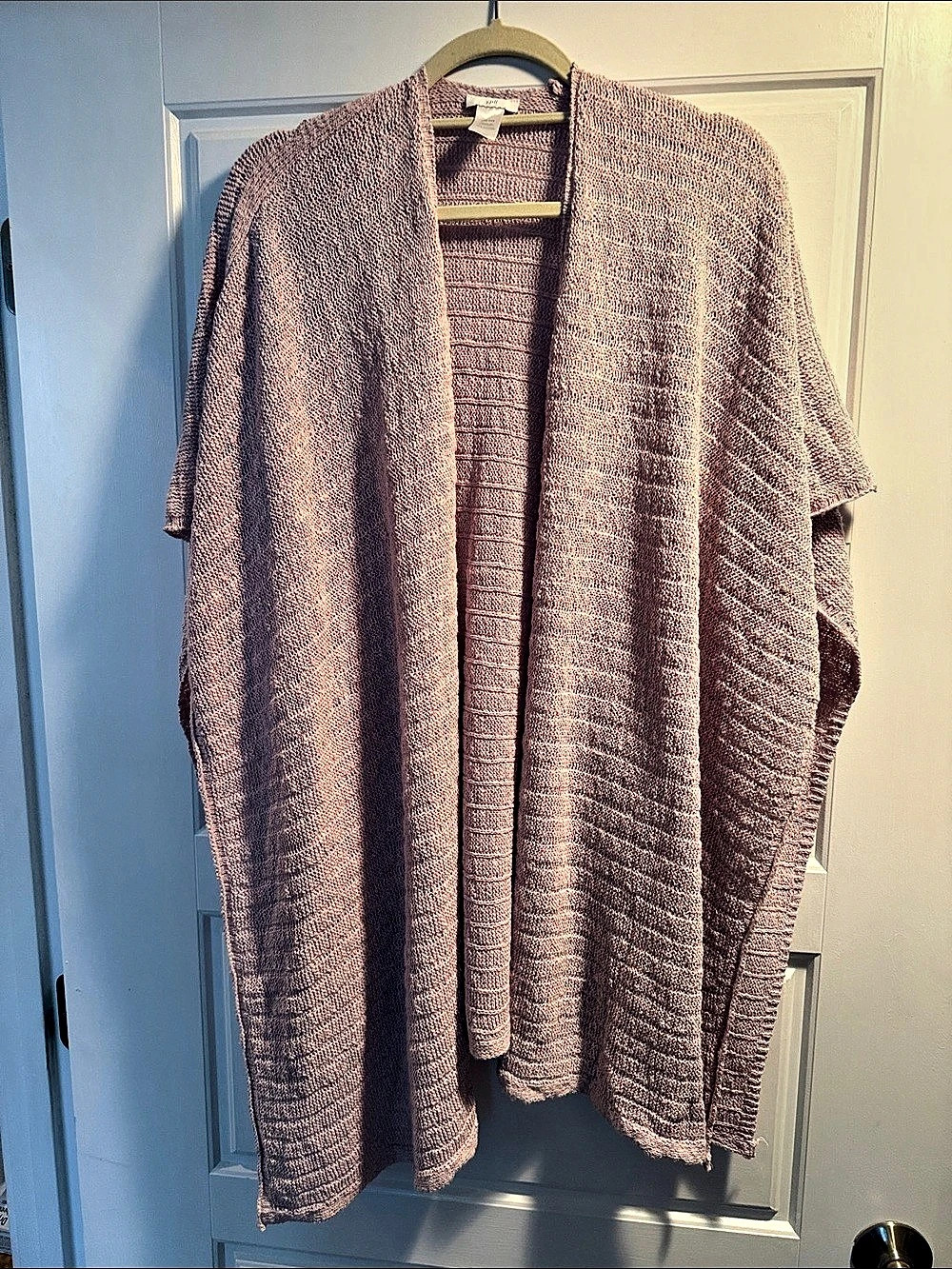 J. Jill Open-Front Knit Shrug in Pink
